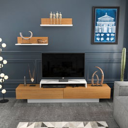 Hanah Home Lusi - Blanco, Teak